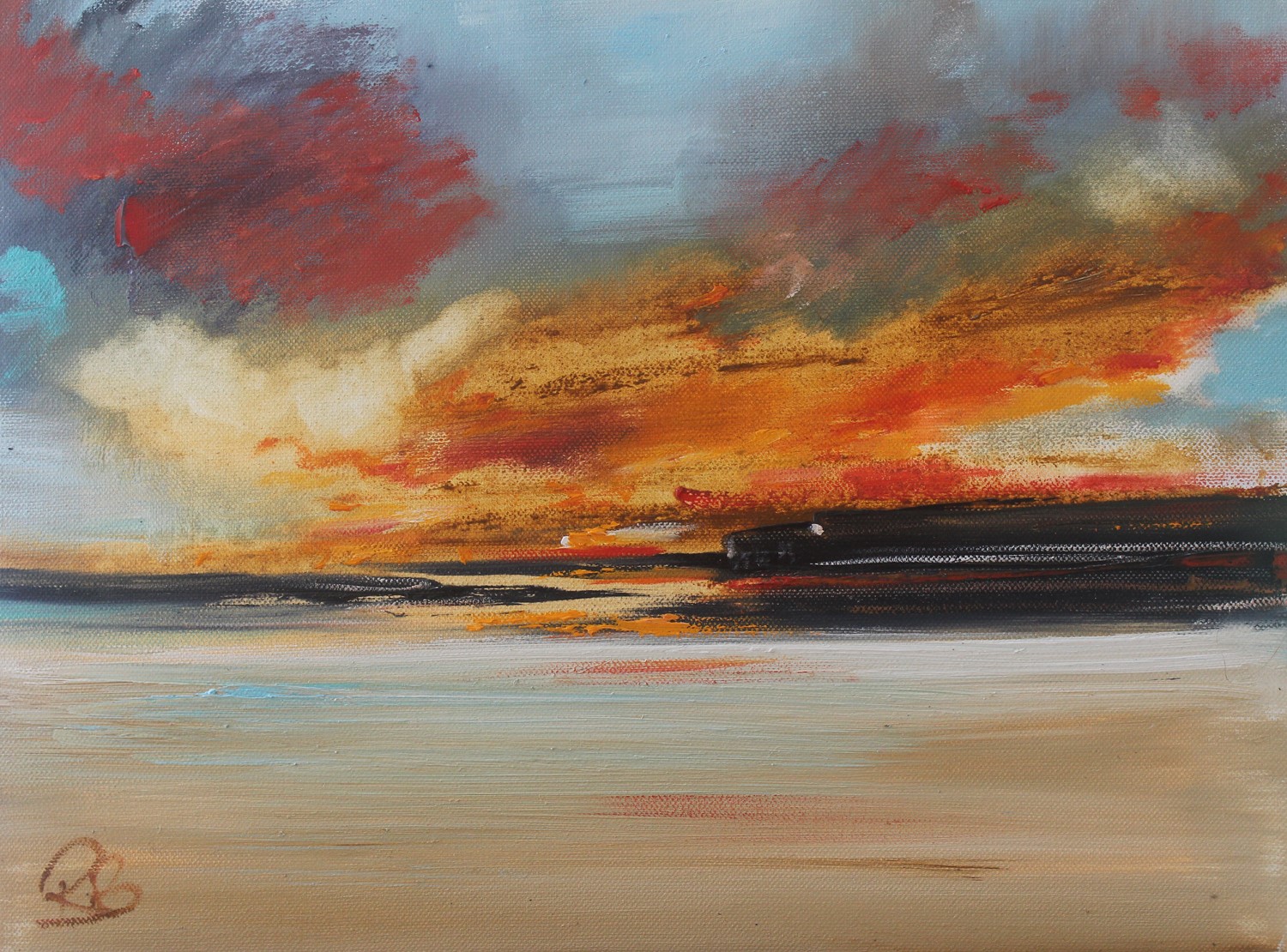 'Summer Sundown ' by artist Rosanne Barr